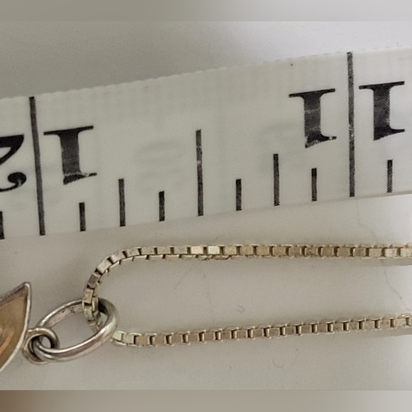 IBB SIGNED 925 STERLING SILVER 24" BOX CHAIN NECKLACE - Picture 6 of 6